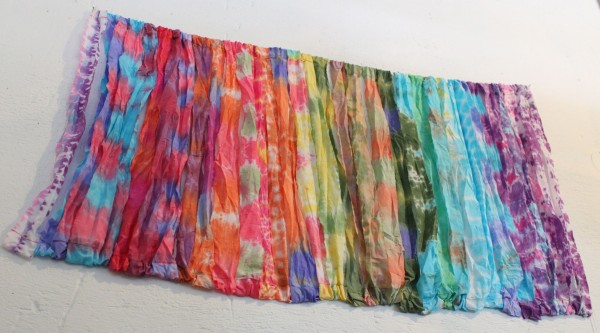 Tie-Dye Banner at Art Camp 2012