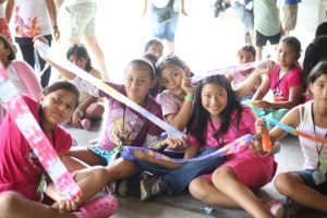 Tie-Dye Banner At Art Camp