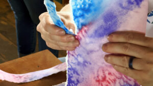 Surprise alteration of an art project.